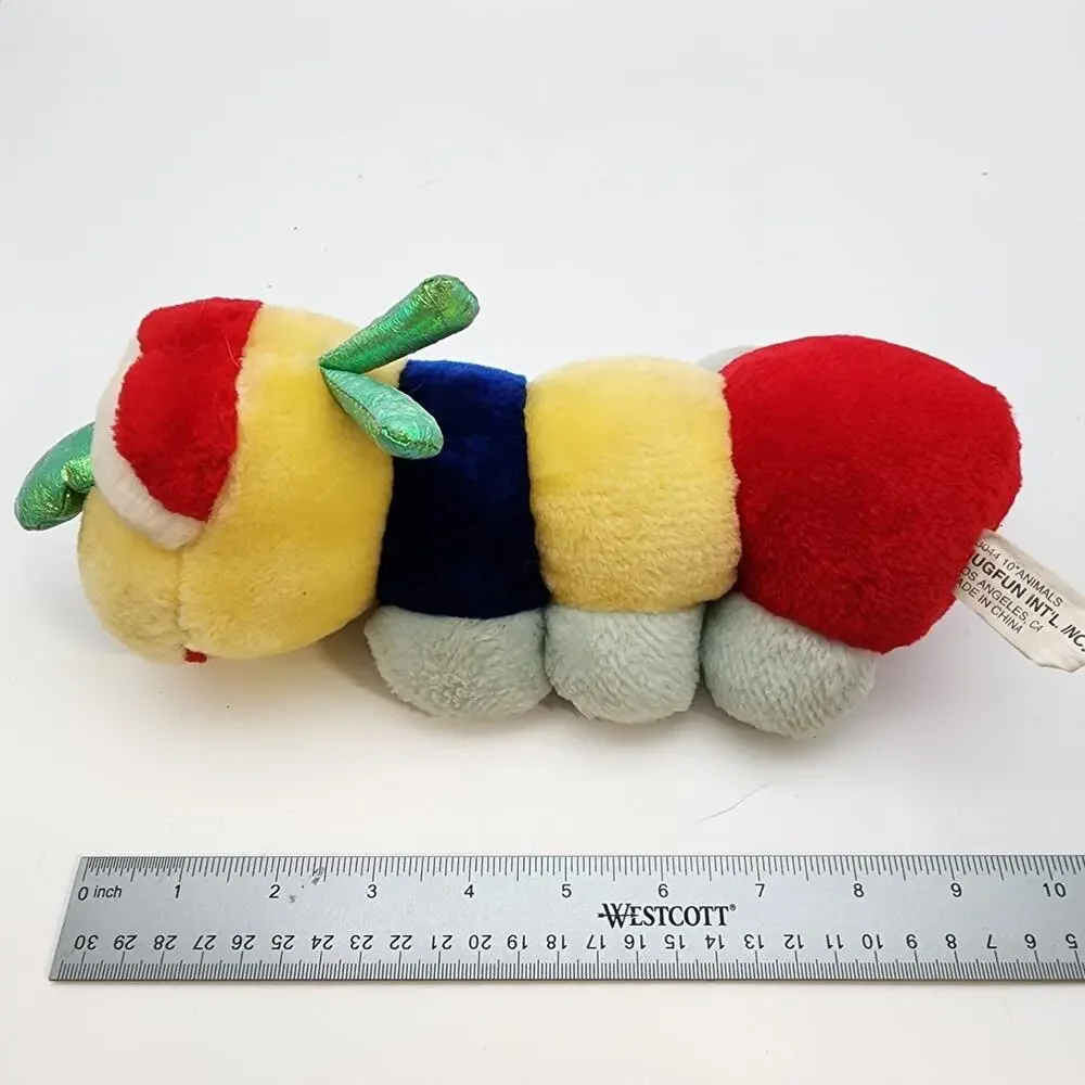 Vintage HugFun Caterpillar Worm Rattle Plush Stuffed Animal 10